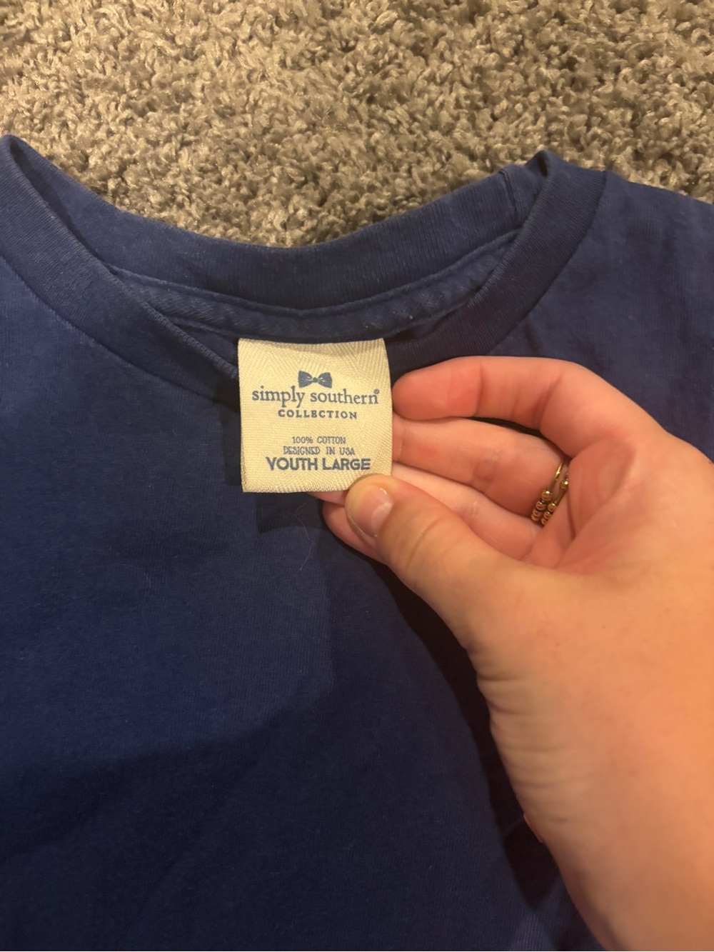 Simply Southern Blue Youth Crewneck Tee
